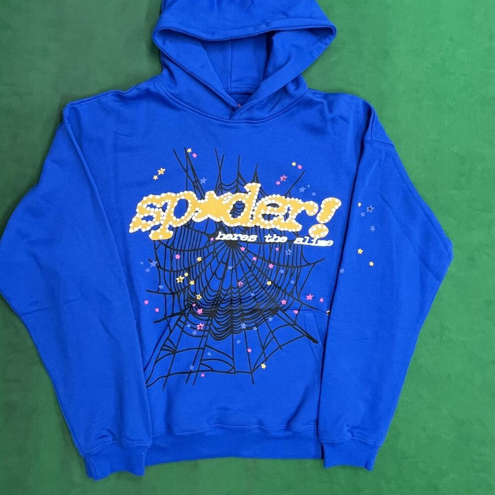 sp5der hoodie in blue unisex